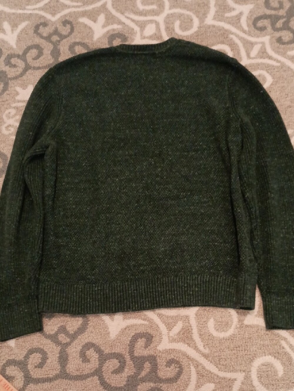 GAP Dark Green Cable-Knit Crewneck Sweater - Picture 6 of 6